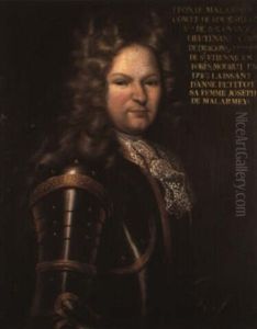 Portrait De Leon De Malarmey, Comte De Roussillon by Hyacinthe Rigaud
