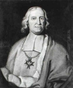 Portrait Of Andre Hercule, Cardinal De Fleury (1653-1743) by Hyacinthe Rigaud