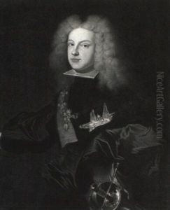 Portrait Of Philip V Of Spain Wearing The Order Of Saint-esprit by Hyacinthe Rigaud