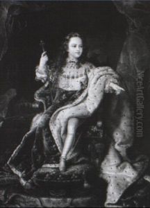 Portrait Of The Very Young King Louis Xv 'en Sacre' by Hyacinthe Rigaud