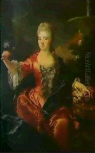 Portrait Presume De Madame De La Mesangere [&]     Portrait Presume Du President De La Mesangere