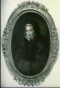 Portrait De Marie Serre, Mere Du Peintre by Hyacinthe Rigaud