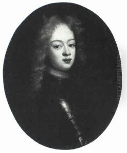 Portrait Of A Young Nobleman Bust Length, Said To Be Louis-alexandre De Bourbon, Comte De Toulouse by Hyacinthe Rigaud