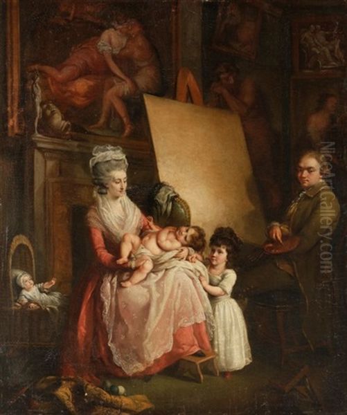 Autoportrait D'artiste Avec Sa Famille - view 1