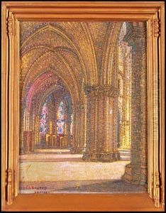 The Ambulatory Of Bourges Cathedral by Pierre Gaston Rigaud