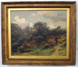 Landscape With Figure Holding A Bundle Of Sticks Landscape With Figure Holding A Bundle Of Sticks
