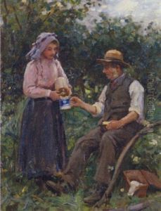 A Pause For Refreshment by Ernest Higgins Rigg