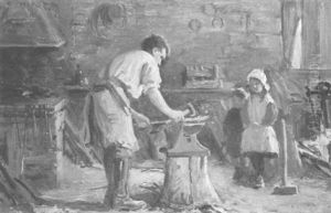 Children At The Forge by Ernest Higgins Rigg