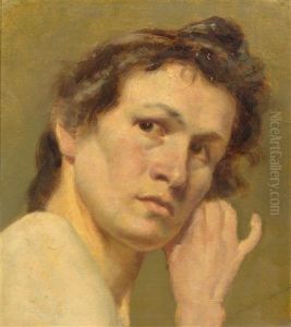 Study Of A Head In Profile