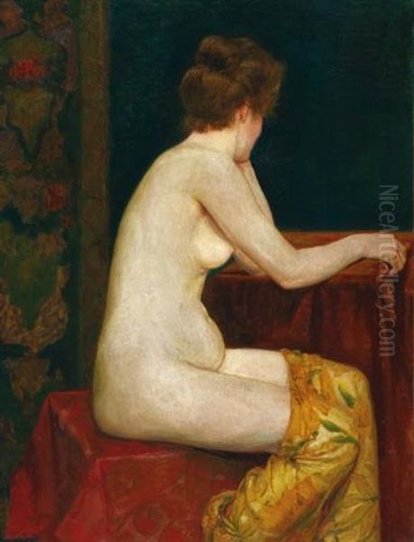 Weiblicher, Sitzender Akt (female, Sitting Nude) - view 1
