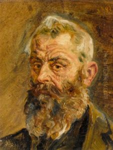 Portrat Eines Alten Bartigen Mannes