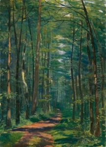 Wald Bei Oberlunkhofen (woods At Oberlunkhofen) by Sigismund Righini