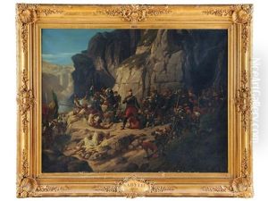 Le Lieutenant-colonel Espinasse Soutenant Un Combat D'arriere Garde. Campagne De Kabylie.