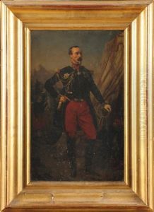 Le General De Division Espinasse, Aide De Camp De L'empereur Napoleon Iii, En Pied, Portant Ses Decorations