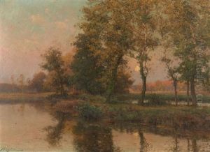 Soir D'automne (vallee D'essonne) by Albert Gabriel Rigolot