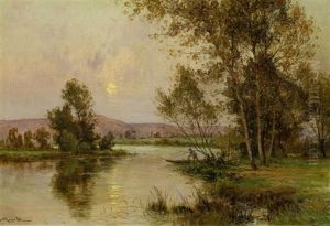 Flusslandschaft In Der Normandie