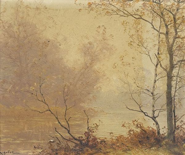 Herbstliche Flussuferpartie - view 1