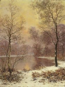 Winter (+ Herbst; Pair) by Albert Gabriel Rigolot