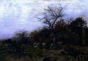 Bergere Et Moutons Bergere Et Moutons