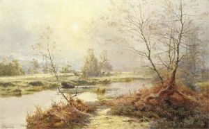 Soleil Levant Dans La Brume by Albert Gabriel Rigolot