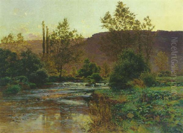 Flusslandschaft In Der Dammerung - view 1