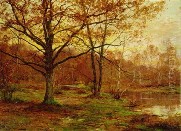 A Wooded River Landscape - view 1