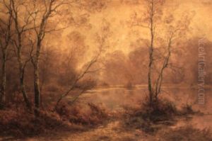 Bord D'un Etang En Automne by Albert Gabriel Rigolot