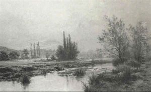 Brume Et Soleil D'automne by Albert Gabriel Rigolot
