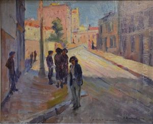 Pochade De Mon Quartier A Alger by Alexandre Rigotard