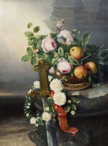 Appels En Rozen, Door De Martelaresse Dorothea Uit Den Hemlschen Hof Van Haren Bruidegom, Den Rechtsgeleerden Romein Theophilius Toegezonden' / Apples And Roses Of The Virgin Martyr Saint Dorothea by Anna Francisca De Rijk