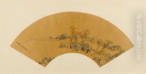 Blue And Green Landscape by Wen Boren