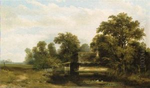 A Cottage Near The Edge Of A Forest