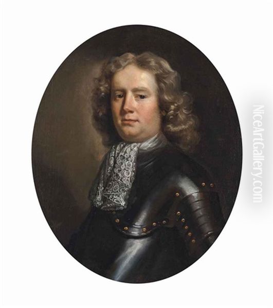 Portrait Of Sir John Guise (c.1654-1695), 2nd Baronet Of Elmore, Half-length, In Armour, With A White Lace Stock - view 1