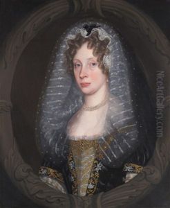 Portrait Of A Lady, Wearing A Veil