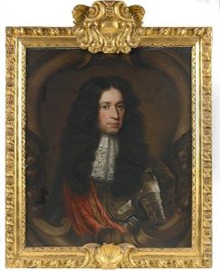 Portrait Of Sir John Hanmer In Armor With A Lace Jabot And A Red Wrap