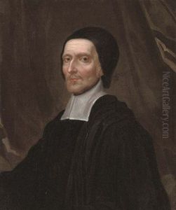Portrait Of Dr. Richard Busby In Black Robes And A Black Cap