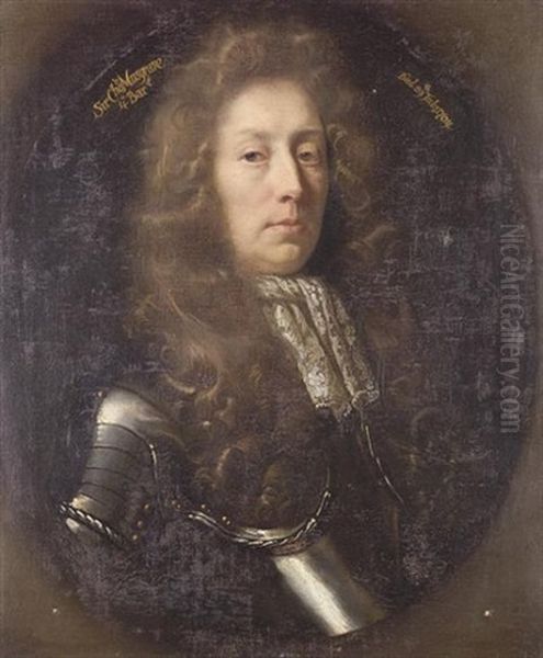 Portrait Of A Gentleman (sir Charles Musgrave?) In Armour With A Lace Jabot - view 1