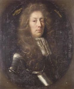 Portrait Of A Gentleman (sir Charles Musgrave?) In Armour With A Lace Jabot