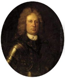 Portrait Of A Gentleman In A White Stock And Armour