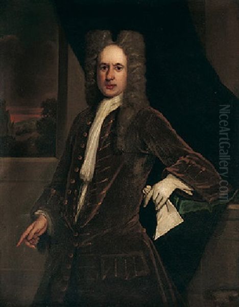 Portrait Of James Hilhouse Wearing A Brown Coat - view 1