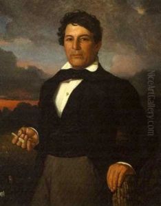 Portrait Of A Louisiana Gentleman Holding A Cigarette by Adolf D. Rinck