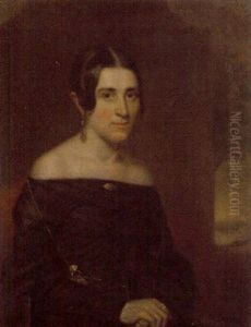Portrait Of Woman by Adolf D. Rinck