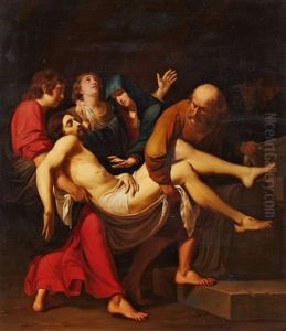 Grablegung Christi Nach Domenichino by Johann Christoph Rincklake