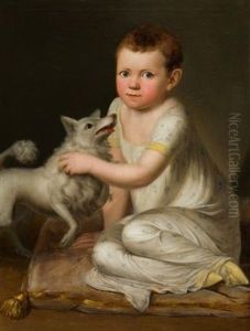 Kinderbildnis Mit Spitz by Johann Christoph Rincklake
