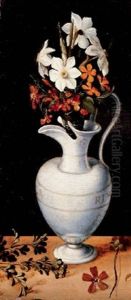 Flowers In A Vase by Ludger Tom Ring the Younger