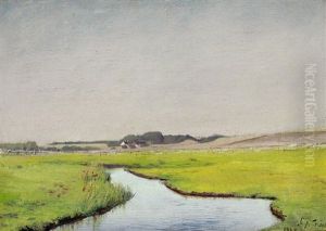 A Stream At Springtime by Laurits Andersen Ring