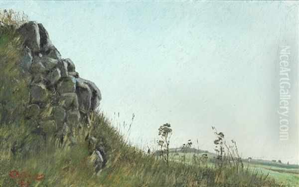 Landscape With Hove Molle (mill) At Sejerobugten (bay) - view 1