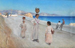 Towards Evening At Terracina Towards Evening At Terracina