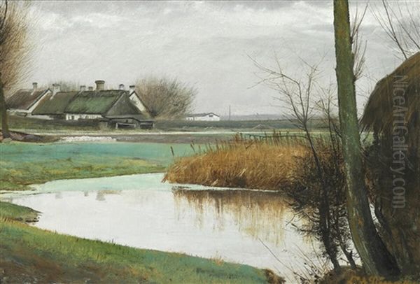 Landscape With A Pond In The Foreground - view 1