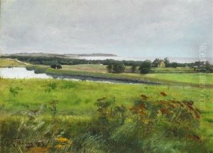 View Of Hornbaek Lake And Nakkehoved by Laurits Andersen Ring